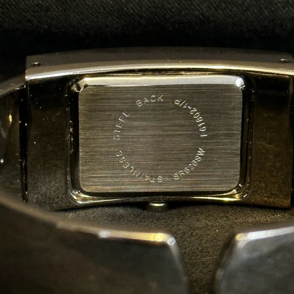 Unbranded Quartz‎ Watch Women OS Silver Abalone Inlay MOP Dial Rectangular Case
